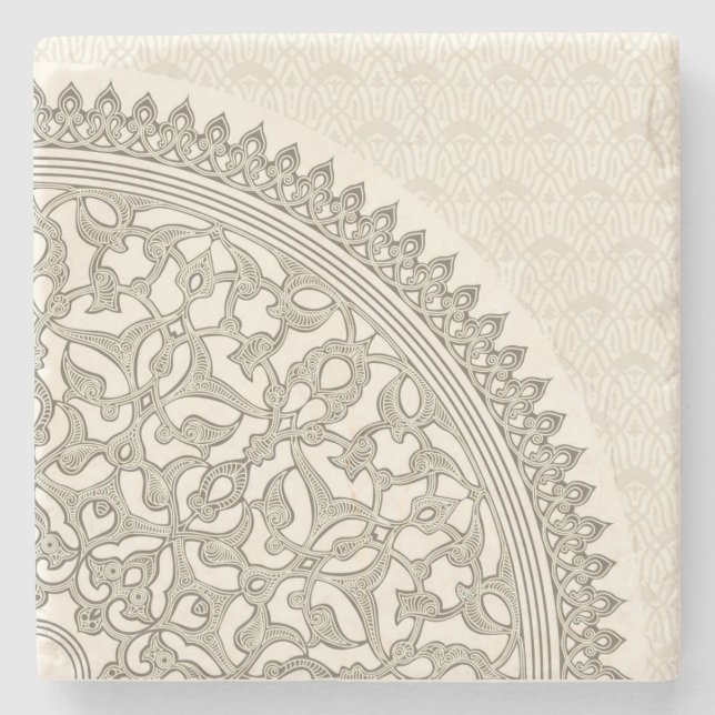 Arabian style lace stone coaster (Front)