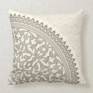 Arabian style lace throw pillow