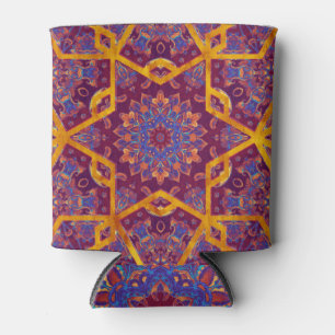 Arabian style, watercolor islamic seamless pattern can cooler