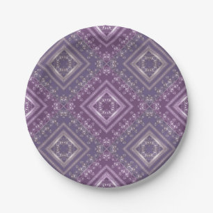 Arabic abstract decorative east ornamental baroque paper plate