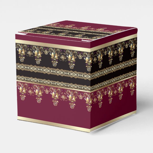 Arabic antique decorative east ornamental baroque favor box (Front Side)