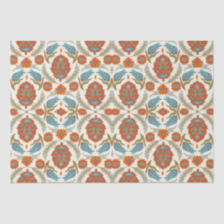 Arabic Boho Elegant Floral Moroccan Peacock Tissue Paper