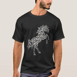 Arabic Calligraphy Arabian Horse Al-Mutanabbi Poem T-Shirt