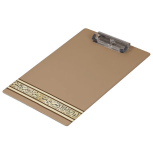 Arabic Calligraphy Pattern Clipboard