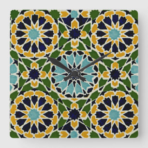 Arabic Design #10 at Emporio Moffa Square Wall Clock
