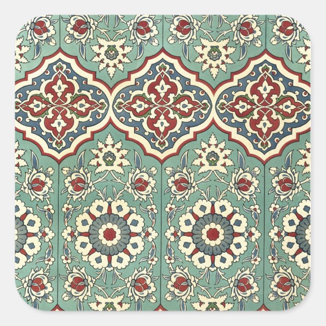 Arabic Design #11 at Emporio Moffa Square Sticker (Front)