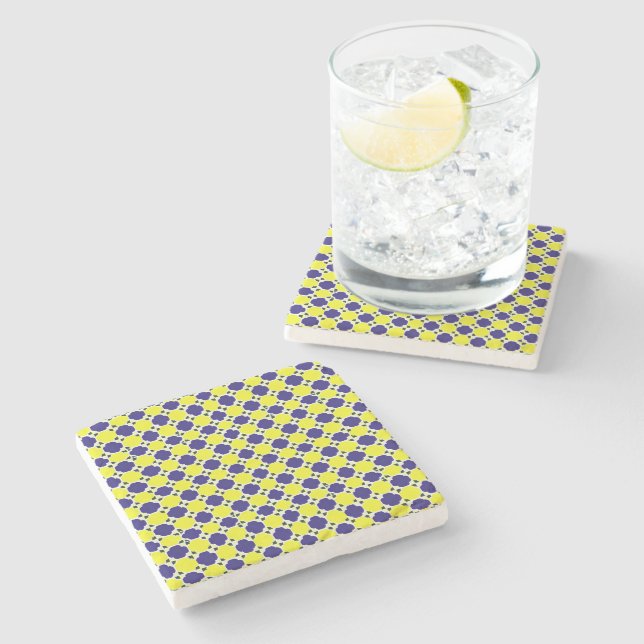 Arabic Design #2 at Emporio Moffa Stone Coaster (Side)