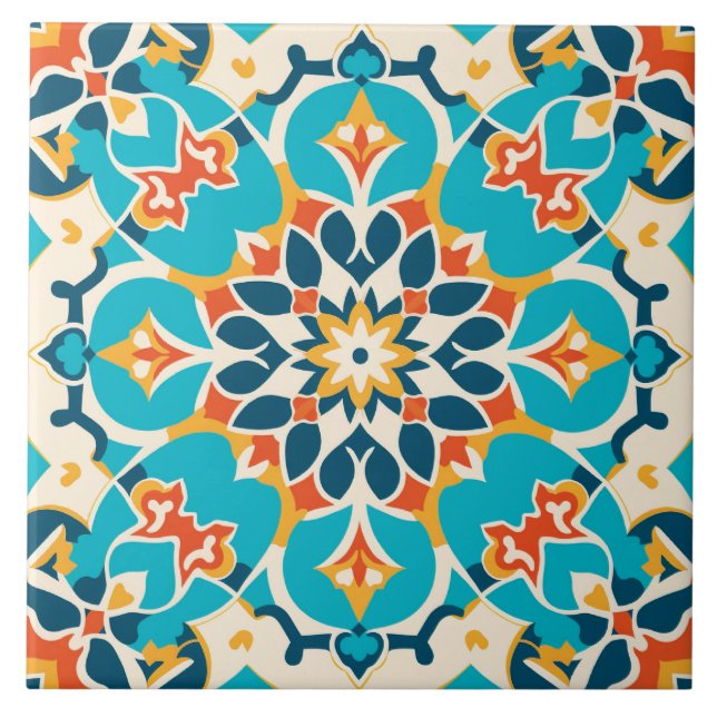Arabic design styled themed  tile (Front)