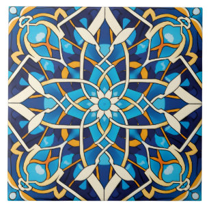Arabic design styled themed tile