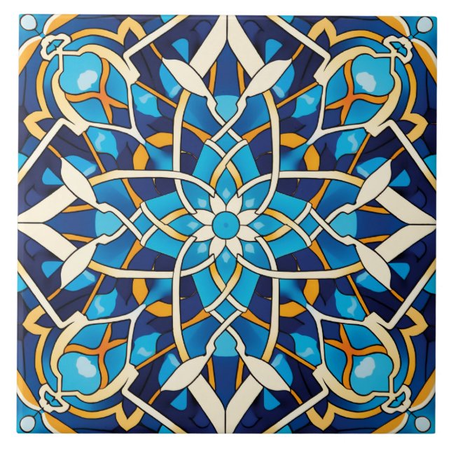 Arabic design styled themed  tile (Front)