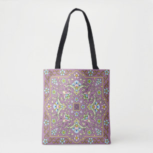 Arabic Floral Frame. Traditional Islamic Design. M Tote Bag