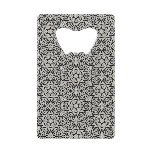 Arabic floral pattern credit card bottle opener