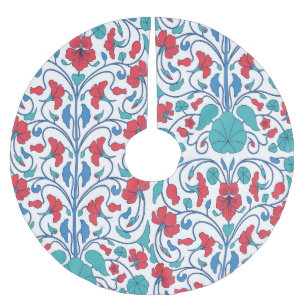 Arabic floral seamless vintage pattern. brushed polyester tree skirt