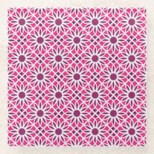 Arabic geometric ornament: seamless texture. glass coaster