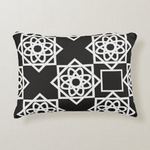 Arabic geometric pattern. Art decor. Islam. Flower Accent Pillow