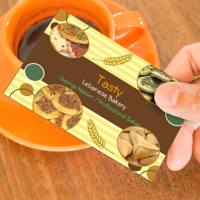 Arabic Lebanese Bakery Business Card (Creator Uploaded)