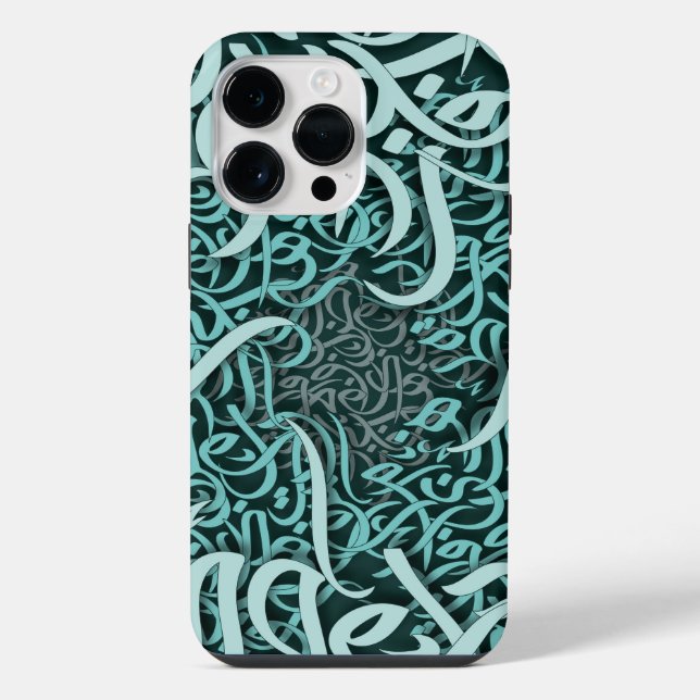  arabic letters Tiffany iPhone Case (Back)