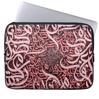 arabic lletters rose laptop sleeve
