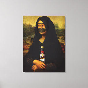 Arabic Mona Lisa Canvas Print