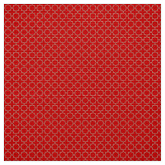 Arabic Moroccan Lattice in Venetian Red Fabric