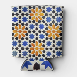 Arabic Moroccan: Mosaic Tile Background. Can Cooler