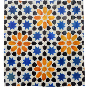 Arabic mosaic of tiles in Moroccan style, decorati