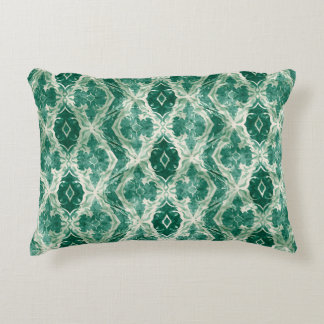Arabic Motif Wall Art – Green Ornamental Pattern P Accent Pillow