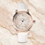 Arabic Numeral Women’s Watch – Rose Gold Gift Idea<br><div class="desc">Personalized Arabic Numeral Women’s Watch – Rose Gold Timepiece with Pink Marble & Custom Name – Elegant Eid, Engagement or Graduation Gift. Looking for a unique and elegant gift for Eid, Graduation, Engagement, or Mother’s Day? This Personalized Arabic Numeral Women’s Watch is more than just a timepiece—it’s a meaningful keepsake...</div>