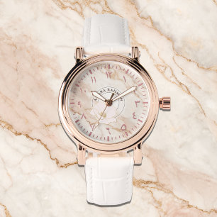 Arabic Numeral Women’s Watch – Rose Gold Gift Idea