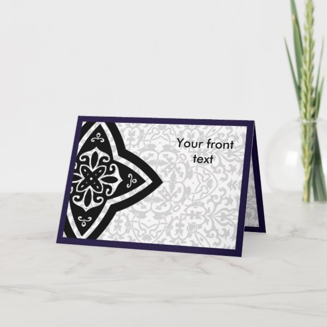 Arabic oriental greeting card (Front)