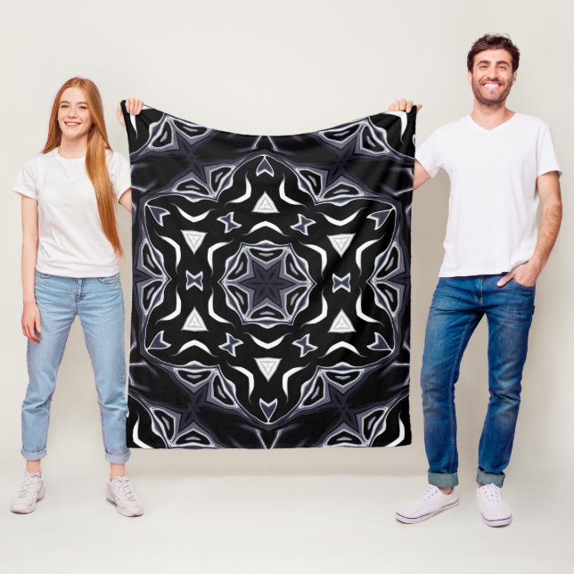 Arabic ornament , Asian Fleece Blanket (In Situ)
