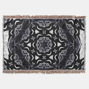 Arabic ornament , Asian Throw Blanket