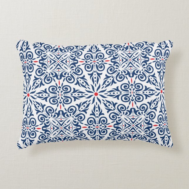 Arabic seamless pattern. colourful background on a accent pillow (Front)