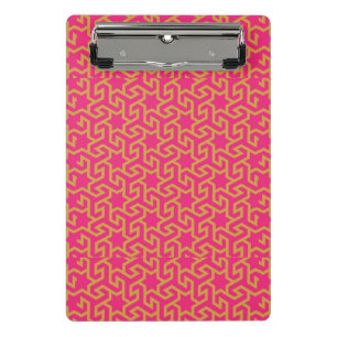 Arabic Star Shaped Pattern Mini Clipboard