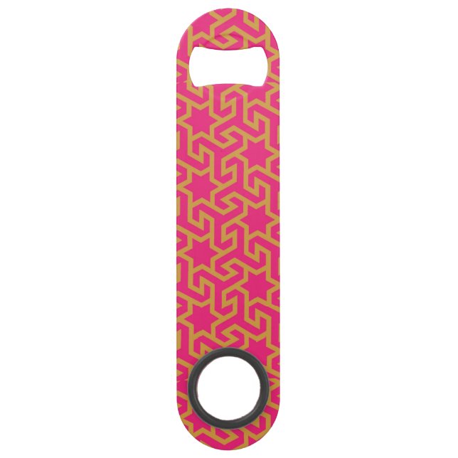 Arabic Star Shaped Pattern Speed Bottle Opener (Front)