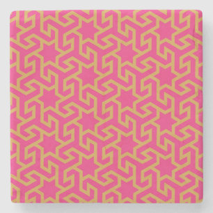 Arabic Star Shaped Pattern Stone Coaster