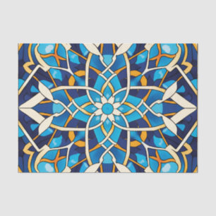 Arabic tile pattern lovers tissue paper