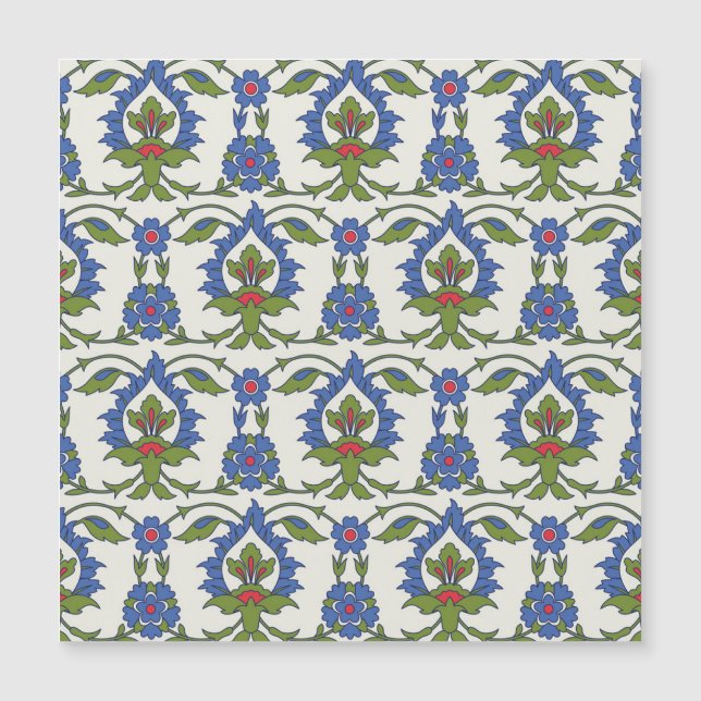 Arabic Traditional: Iznik Tile Seamless. (Front)