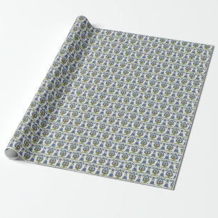 Arabic Traditional: Iznik Tile Seamless. Wrapping Paper