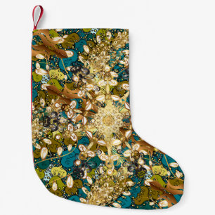 Arabic Vintage decorative ornament. Mandala patter Small Christmas Stocking