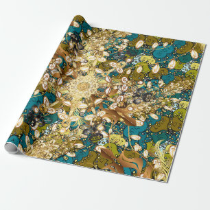 Arabic Vintage decorative ornament. Mandala patter Wrapping Paper