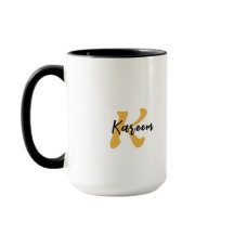 Arabic word NIYA for Having Faith Custom Mug