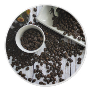 Arabica Coffee Beans for the Coffee Fanatic Ceramic Knob