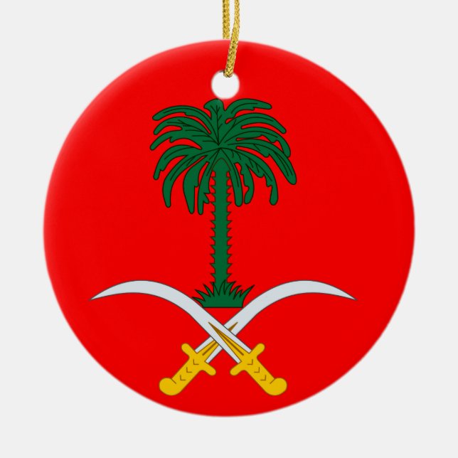 ARABIE SAOUDITE* Ornement de Noël personnalisé (Devant)