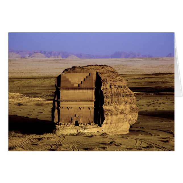 Arabie Saoudite, site de Madain Saleh, ancienne (Devant horizontal)
