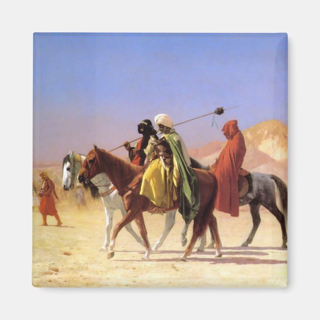 "Arabs Crossing The Desert", by Jean Leon Gerome Magnet (Front)