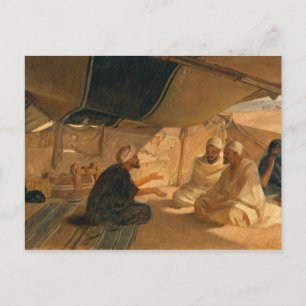 Arabs in the Desert, 1871 Postcard