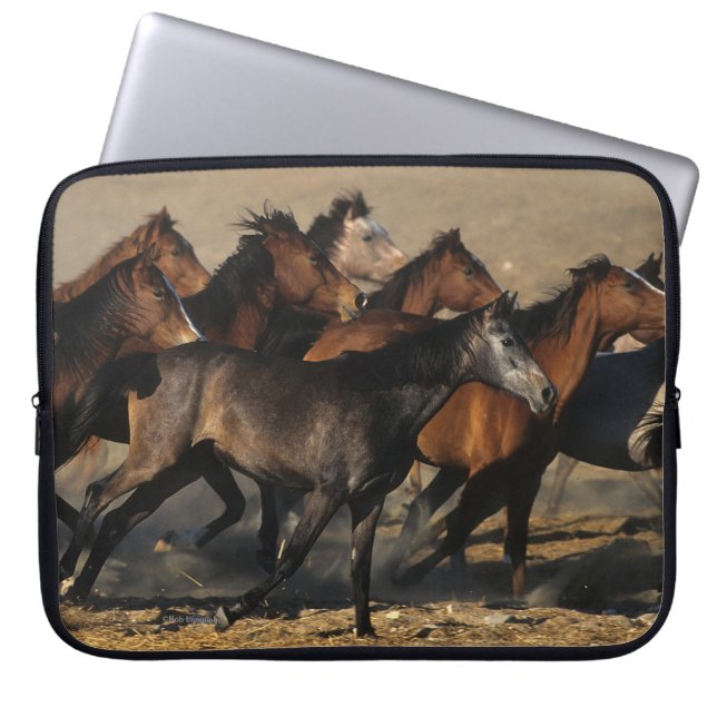 Arabs Running in the Desert Laptop Sleeve (Front)