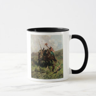 Arabs with a Falcon Mug