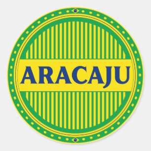 Aracaju City Pride – Brazilian Identity Classic Round Sticker